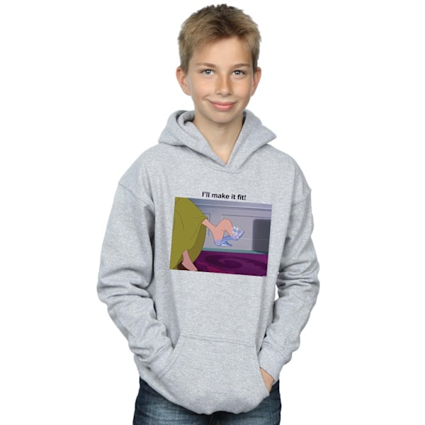 Disney Princess Boys I´ll Make It Fit Hoodie 12-13 År Sport Sports Grey 12-13 Years