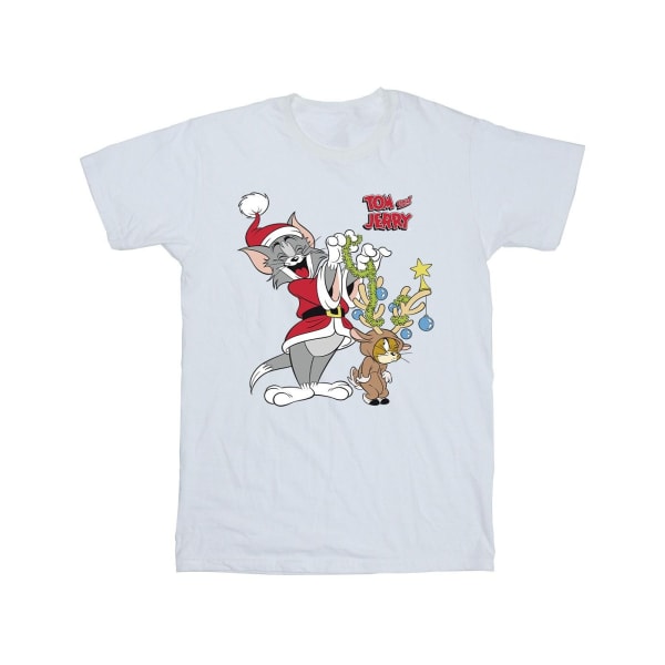 Tom & Jerry Herr Julren T-shirt M Vit White M