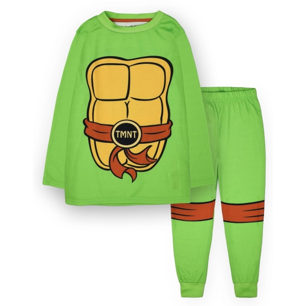 Teenage Mutant Ninja Turtles Boys Printed Long Pyjamas Set 9-10 Green 9-10 Years