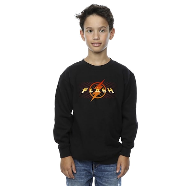 DC Comics Boys The Flash Röd Blixt Sweatshirt 7-8 År Svart Black 7-8 Years