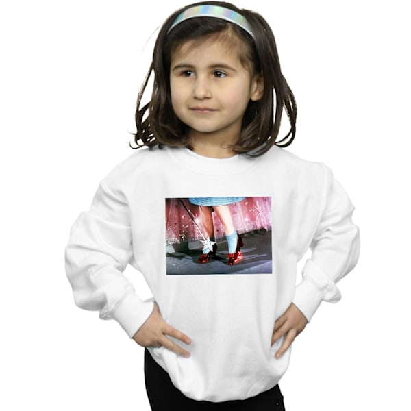 Trollkarlen från Oz Flickor Det finns ingen plats som hemma Sweatshirt 9- White 9-11 Years