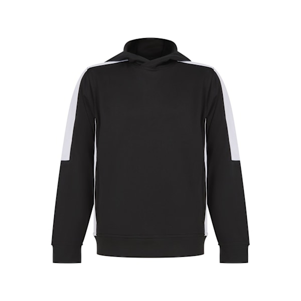 Finden & Hales Barn/Barn Team Kontrast Hoodie 11-12 År Black/White 11-12 Years