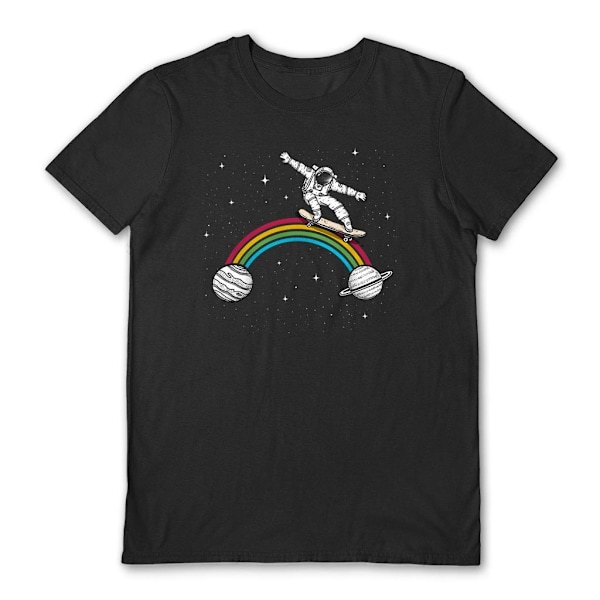 Spacey Gracey Unisex Vuxen Rymdskater Kille T-Shirt L Svart Black L