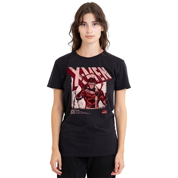 Marvel Unisex Vuxen X-Men Cyclops Infographic T-Shirt M Svart Black M
