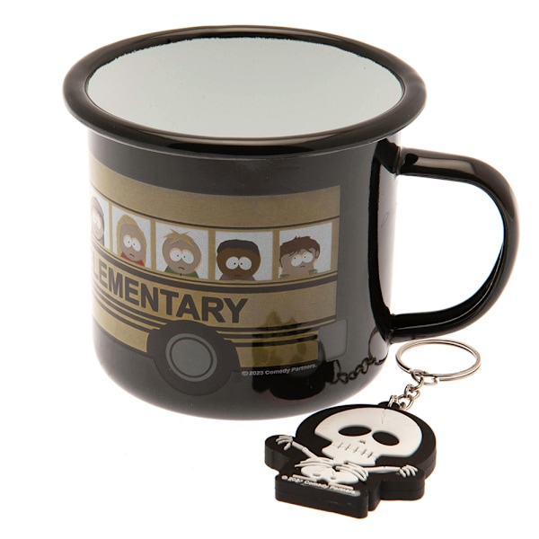 South Park-figurer emaljmuggset i storlek svart/gul Black/Yellow One Size