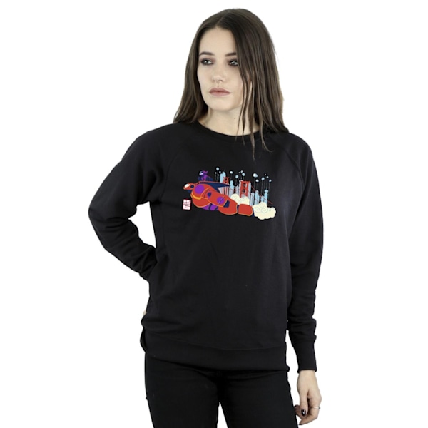 Disney Dam/Kvinnor Big Hero 6 Baymax Hiro Bridge Sweatshirt L Black L