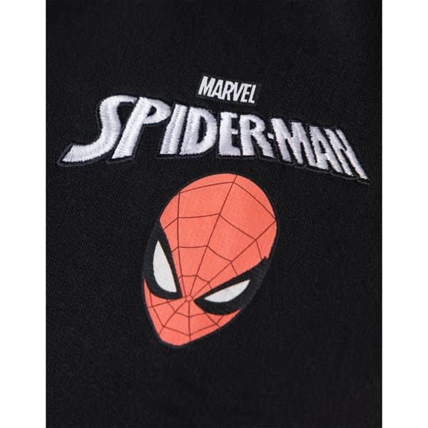 Spider-Man Pojkars Broderad Logotyp Varsity Jacka 4-5 År Svart Black 4-5 Years