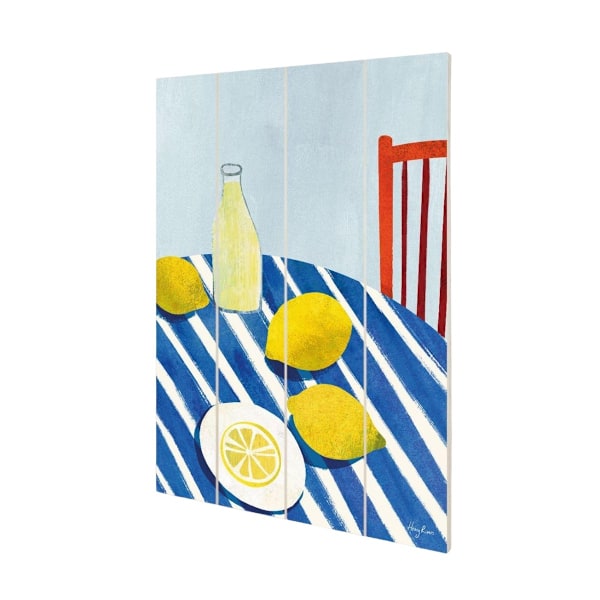 Henry Rivers Lemonade Träskylt 59cm x 40cm x 1.2cm Blå/Brun Blue/Brown/Yellow 59cm x 40cm x 1.2cm