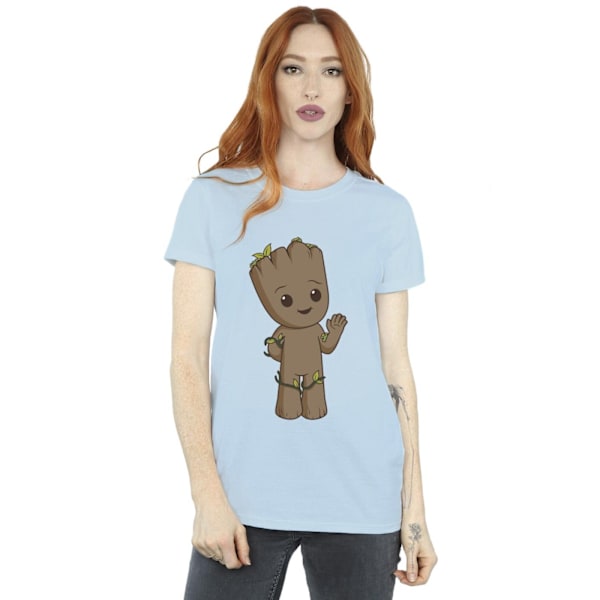 Marvel Dam/Kvinnor Jag Är Groot Söta Groot Bomull Pojkvän T-S Baby Blue M