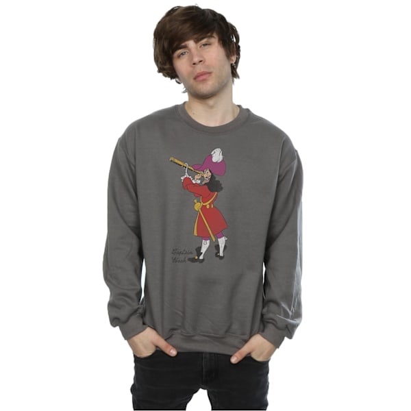 Peter Pan Herr Classic Captain Hook Heather Sweatshirt M Charco Charcoal M