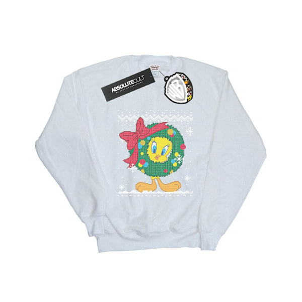 Looney Tunes Tweety Pie Jul Fair Isle Sweatshirt L Vit White L