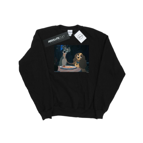 Disney Mens Lady And The Tramp Spaghetti Slurp Sweatshirt 5XL B Black 5XL