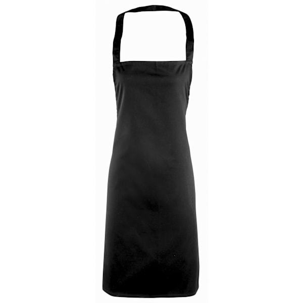 Premier Dam/Kvinnors Essential Haklappsförkläde / Catering Arbetskläder O Black One Size