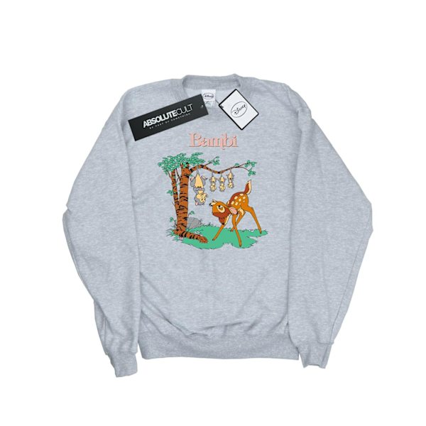 Disney Dam/Kvinnor Bambi Tilted Up Sweatshirt S Sports Grey Sports Grey S