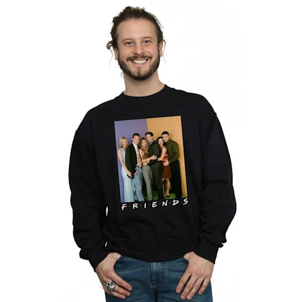 Friends Mens Group Photo Sweatshirt 3XL Svart Black 3XL