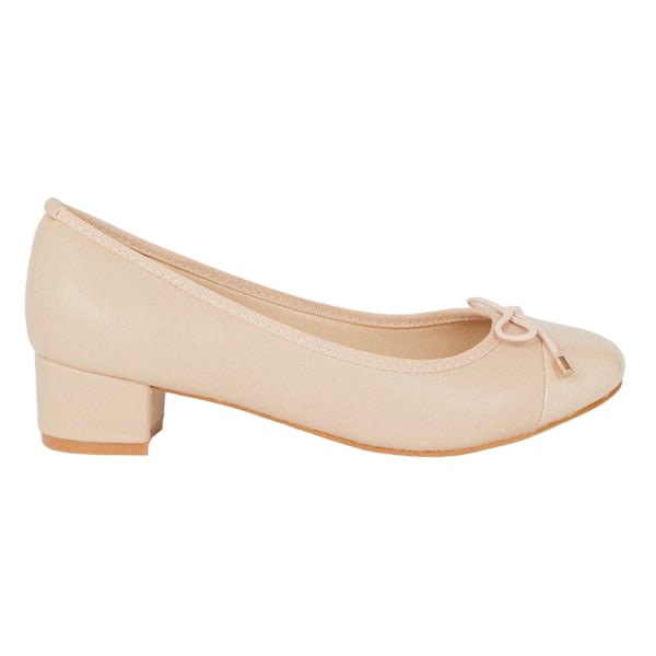Good For The Sole Dam/Damer Talia Block Heel Ballerina Flat Blush 7 UK