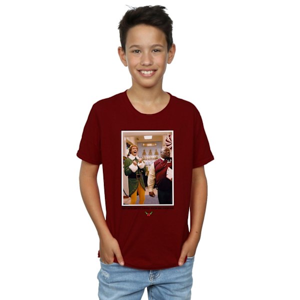 Elf Boys OMG Santa Foto T-shirt 9-11 år Bourgogne Burgundy 9-11 Years