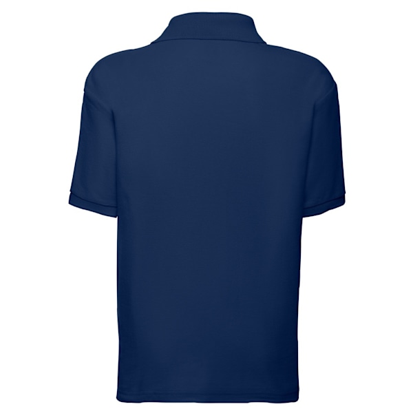 Fruit of the Loom Barn/Barn Pique Kortärmad Poloskjorta Navy 14-15