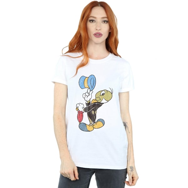 Disney Dam/Damer Pinocchio Jiminy Cricket Bomull Boyfriend White 5XL