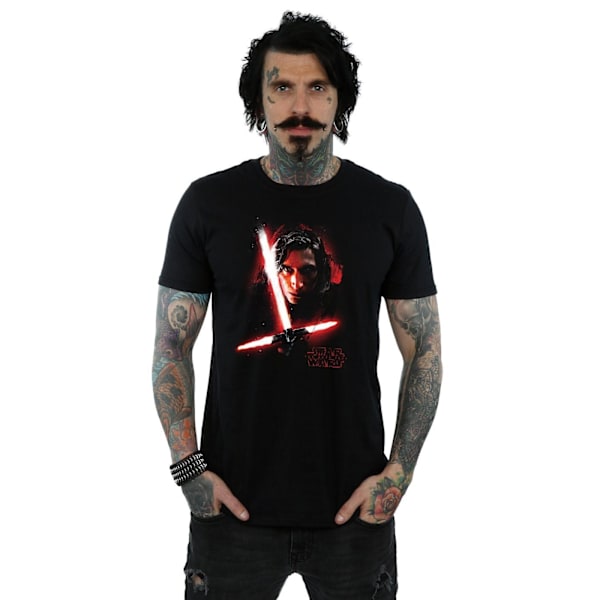 Star Wars: The Last Jedi Herr Kylo Ren Borstad Bomull T-shirt M Black M