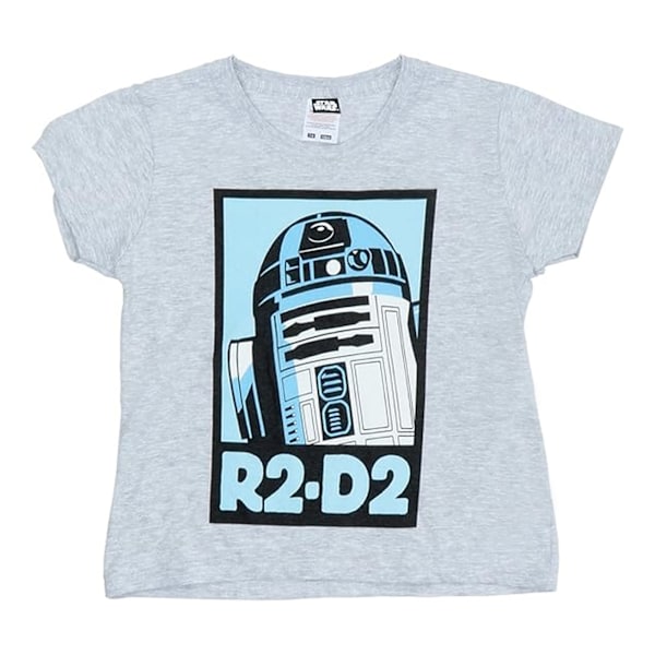 Star Wars Barn/Barn R2-D2 Poster Heather T-Shirt 5-6 År Heather Grey 5-6 Years