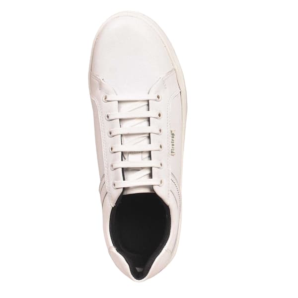 Firetrap Herr Wolf Läder Vadderade Träningsskor 7 UK Vit White 7 UK