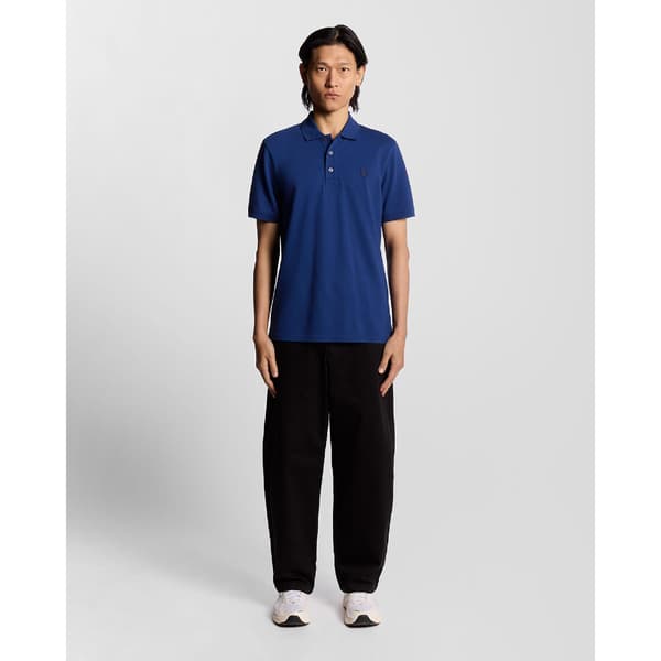 Lyle & Scott Herr Superfin Pikétröja M Marinblå Navy Blue M