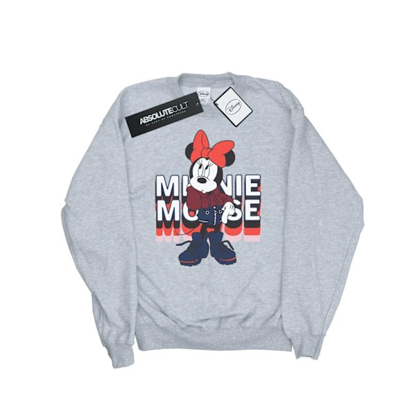 Disney Womens/Ladies Minnie Mouse In Hoodie Sweatshirt XXL Spor Sports Grey XXL