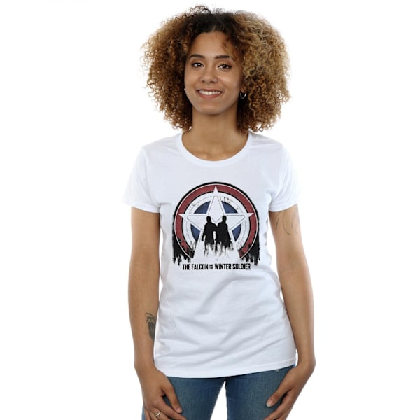 Marvel Dam/Kvinnor The Falcon And The Winter Soldier Star Sil White XL