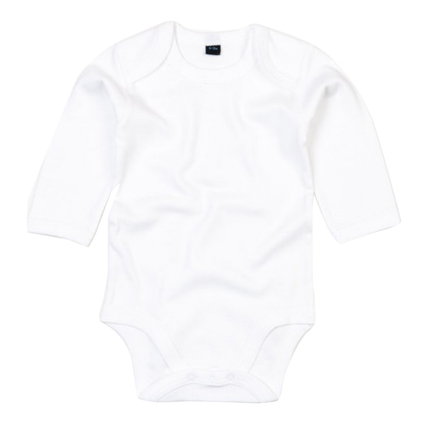 Unisex Baby unisex ekologisk långärmad body 3-6 månader Wh White 3-6 Months