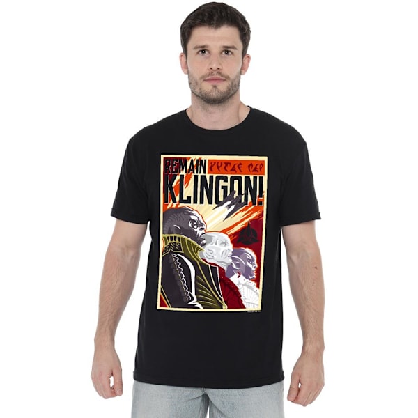 Star Trek: Discovery Herr Remain Klingon Poster T-Shirt 3XL Bla Black 3XL