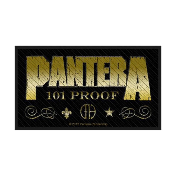 Pantera Whisky Label Patch One Size Svart Black One Size