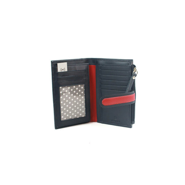 Eastern Counties Läder Dam/Dam Kontrast Läder Plånbok O Navy/Red One Size