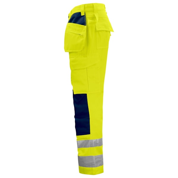 Projob Herr High-Vis Byxor 40R Gul/Marinblå Yellow/Navy 40R
