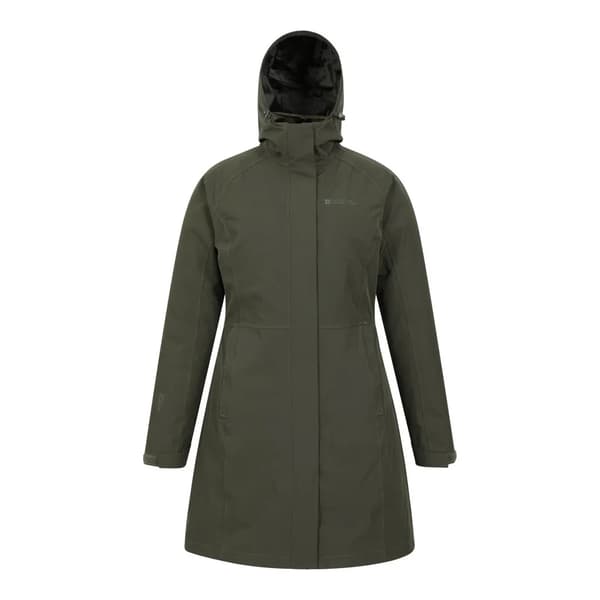Mountain Warehouse Dam/Dam Alaskan Lång 3-i-1 Jacka 22 Khaki Green 22 UK