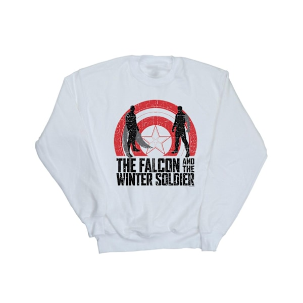 Marvel Girls The Falcon And The Winter Soldier Shield Silhouett White 7-8 Years