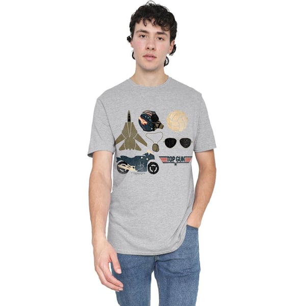 Top Gun Herr T-shirt 3XL Sport Heather Sport Heather 3XL