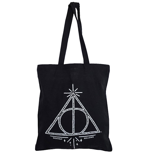 Harry Potter Deathly Hallows Canvas Tote Bag One Size Svart/Vit Black/White One Size