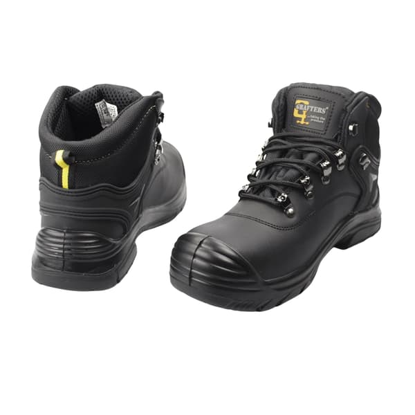 Grafters herr Super Wide EEEE passform Säkerhetskängor 7 UK Svart Black 7 UK