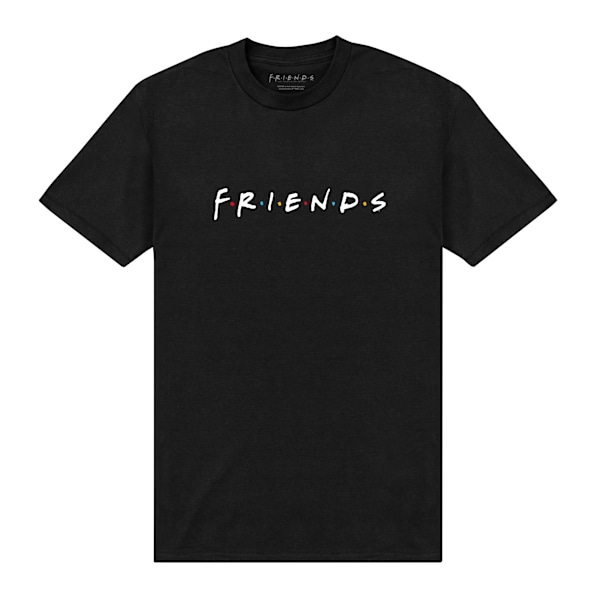 Friends Unisex Vuxen Logo T-Shirt XL Svart Black XL