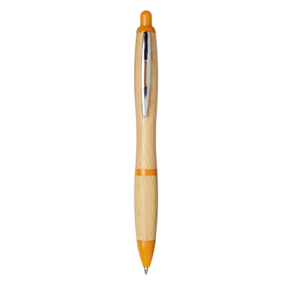 Bullet Nash Bambu Kulspetspenna En Storlek Naturlig/Orange Natural/Orange One Size