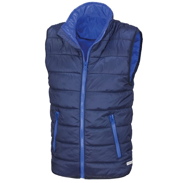 Result Core Barn/Barn Padded Body Warmer 5-6 År Marin/Kunglig Blå Navy/Royal Blue 5-6 Years