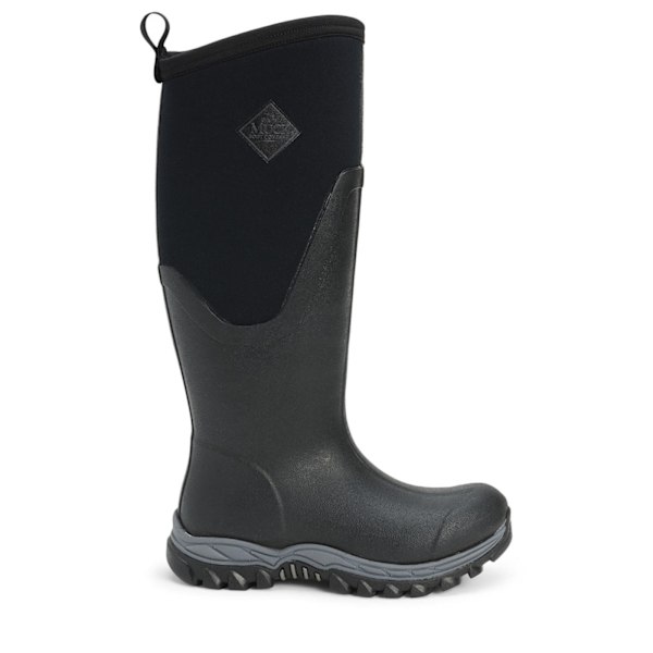 Muck Boots Dam/Dam Arctic Sport Tall Pill On Wellie Boots Black/Black 9 UK