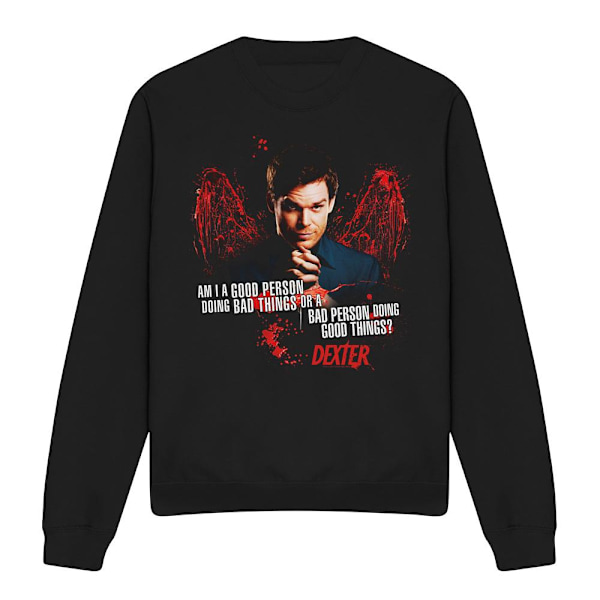 Dexter Unisex Vuxen Good Bad Sweatshirt M Svart Black M