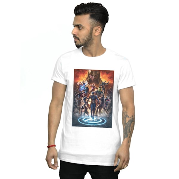 Marvel Mens Avengers Endgame Heroes At War T-Shirt 5XL Vit White 5XL