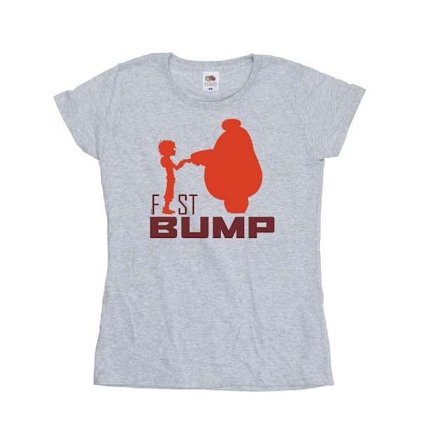 Disney Dam/Kvinnor Big Hero 6 Baymax Fist Bump Cutout Bomull Sports Grey XL