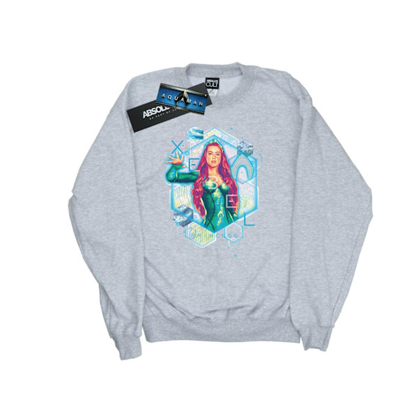 DC Comics Mens Aquaman Mera Geometric Sweatshirt XXL Sports Grå Sports Grey XXL