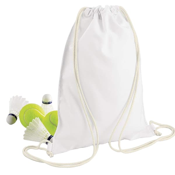 Bagbase Sublimation Gymsac / Dragsnöre Väska (5 Liter) (2-pack) White One Size