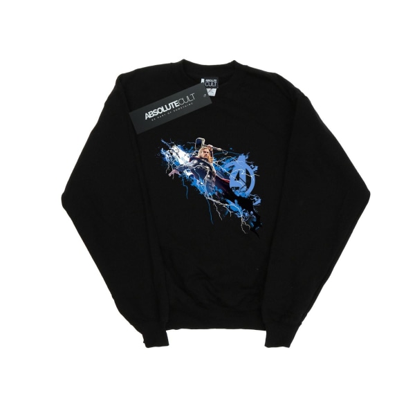 Marvel Girls Avengers Thor Splash Sweatshirt 7-8 år Svart Black 7-8 Years