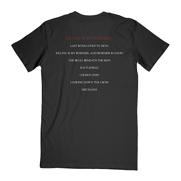 Megadeth Unisex Adult Killing Is My Business Back Print T-Shirt Black S